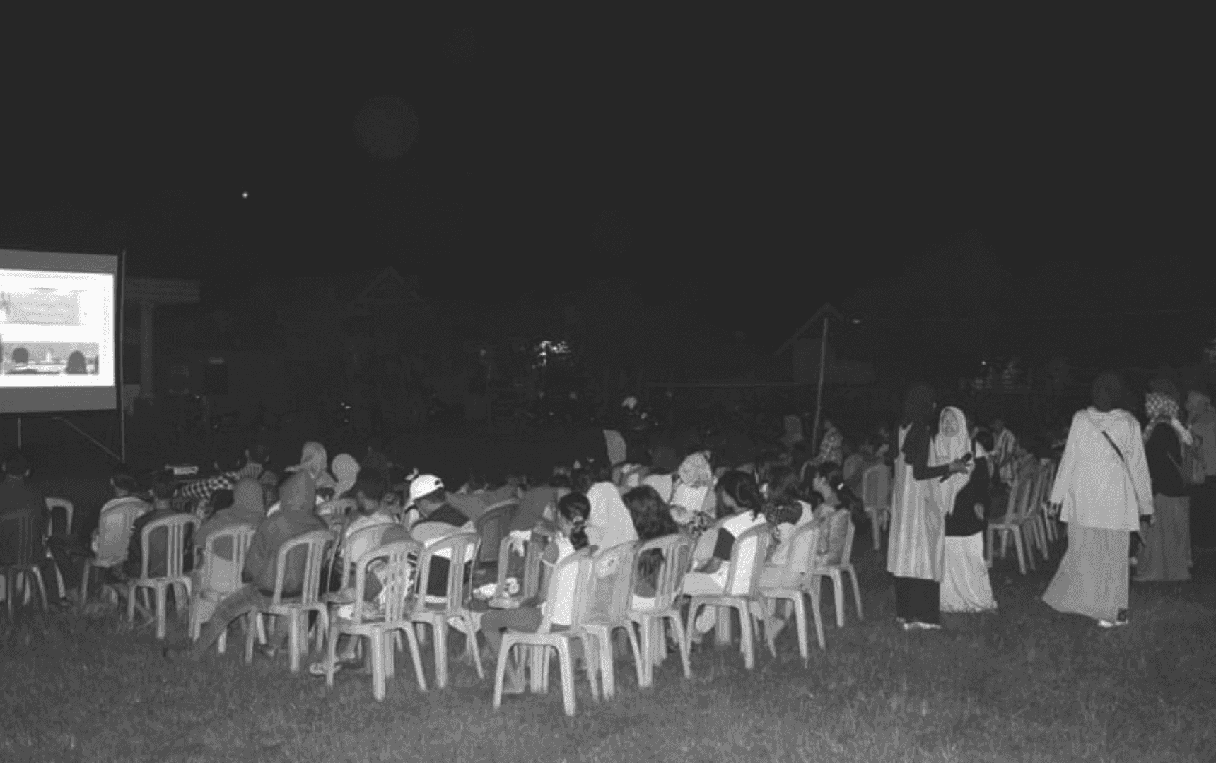Nonton bareng dalam rangka memperingati Hari Film Nasional 2019 berlokasi di Dusun Batu Alang.